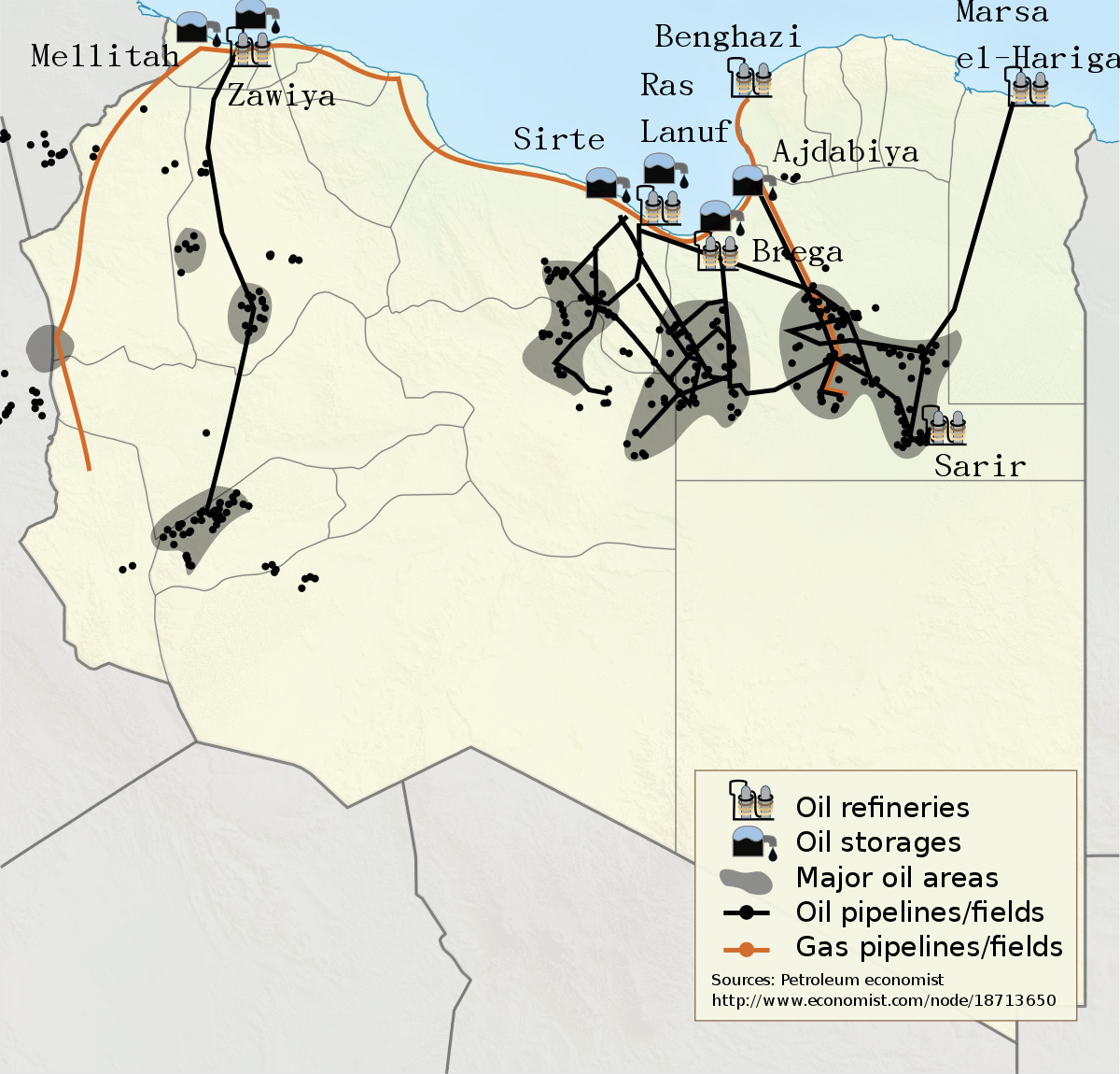 1200px Libya location map oil gas 2011 en.svg